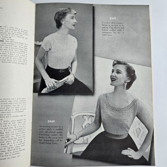 Hand Knit Fashions Bear Brand Sweaters Cardigans Dresses Suits Pattern Book Vol - Picture 11 of 16